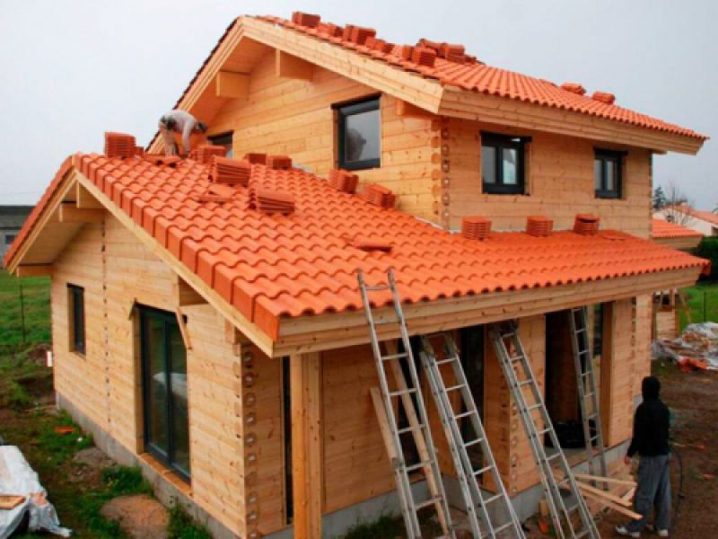 Montaje de casas modulares